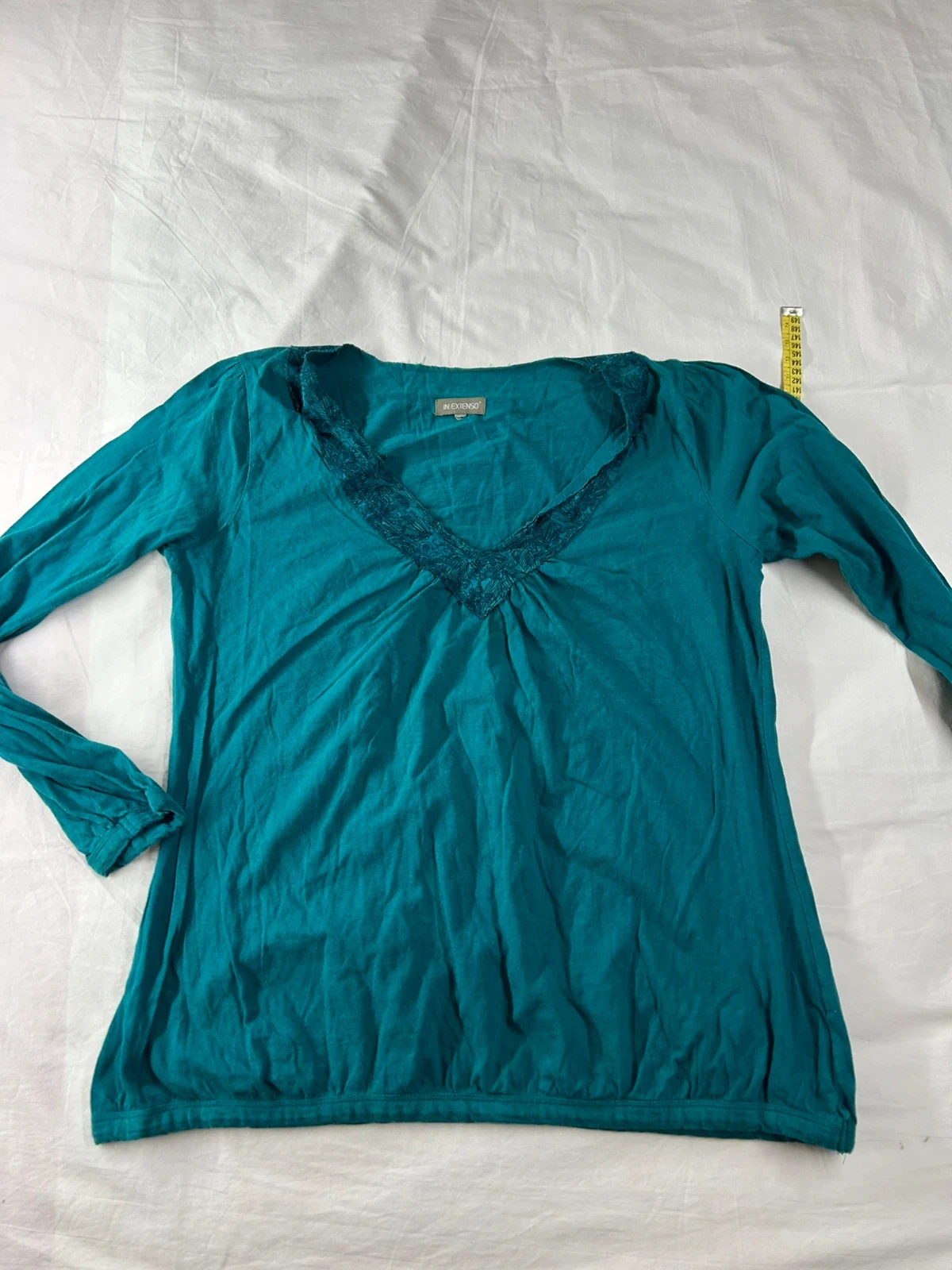 Sweat tunique bleu marine/ vert foncé in extenso